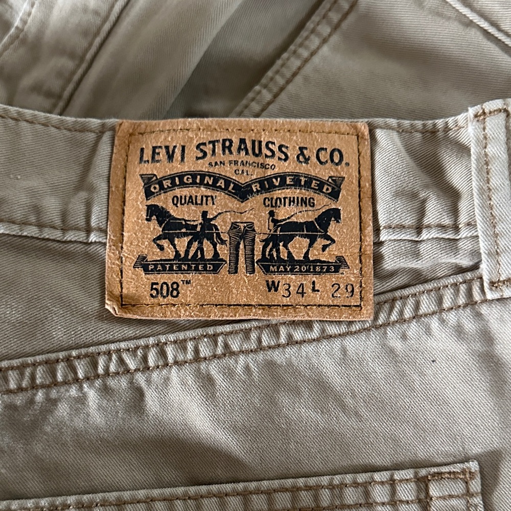 Men's khaki Levi jeans - Picture 2 of 5